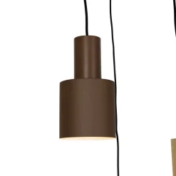Trio Leuchten Pendelleuchten|Wohnzimmerlampen*Hängelampe aus Bronze mit Taupe und Beige, 3-flammig – Ans