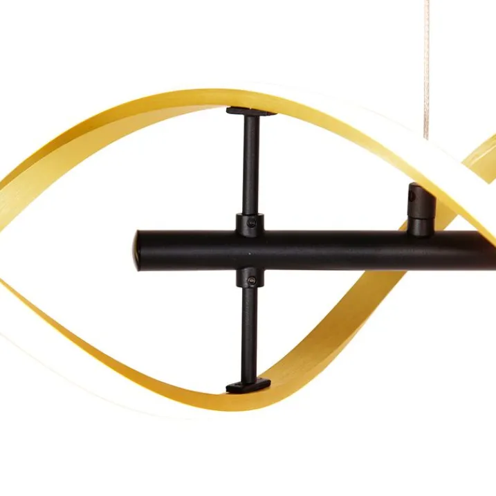 Trio Leuchten Led-Pendelleuchten|Pendelleuchten*Hängelampe Gold inkl. LED 3-stufig dimmbar in Kelvin - Henk