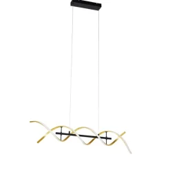 Trio Leuchten Led-Pendelleuchten|Pendelleuchten*Hängelampe Gold inkl. LED 3-stufig dimmbar in Kelvin - Henk