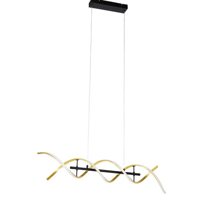 Trio Leuchten Led-Pendelleuchten|Pendelleuchten*Hängelampe Gold inkl. LED 3-stufig dimmbar in Kelvin - Henk