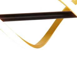 Trio Leuchten Led-Pendelleuchten|Pendelleuchten*Hängelampe Gold inkl. LED 3-stufig dimmbar in Kelvin - Henk