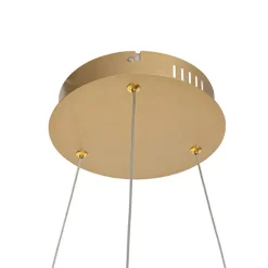 QAZQA Led-Pendelleuchten|Pendelleuchten*Hängelampe gold inkl. LED 3-Stufen dimmbar 3-flammig - Rondas