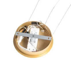 QAZQA Led-Pendelleuchten|Pendelleuchten*Hängelampe gold inkl. LED 3-Stufen dimmbar 3-flammig - Rondas