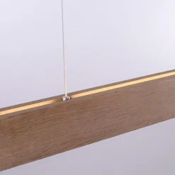 Paul Neuhaus Led-Pendelleuchten|Pendelleuchten*Hängelampe Holz 121 cm inkl. LED mit Fernbedienung - Ajdin
