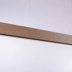 Paul Neuhaus Led-Pendelleuchten|Pendelleuchten*Hängelampe Holz 121 cm inkl. LED mit Fernbedienung - Ajdin