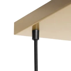 QAZQA Pendelleuchten|Wohnzimmerlampen*Hängelampe Messing mit blauem und grünem Glas 8 Lichter - Sandra