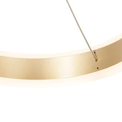 QAZQA Led-Pendelleuchten|Pendelleuchten*Hängelampe Messing rund inkl. LED 3-Stufen dimmbar 3-Licht - Lyani