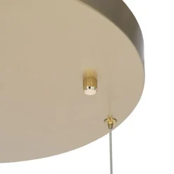 QAZQA Led-Pendelleuchten|Pendelleuchten*Hängelampe Messing rund inkl. LED 3-Stufen dimmbar 3-Licht - Lyani