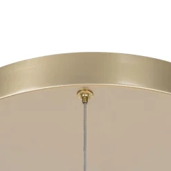 QAZQA Led-Pendelleuchten|Pendelleuchten*Hängelampe Messing rund inkl. LED 3-Stufen dimmbar 3-Licht - Lyani