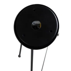 QAZQA Pendelleuchten|Wohnzimmerlampen*Hängelampe mit Leinenschirm weiß 35 cm - Blitz I schwarz