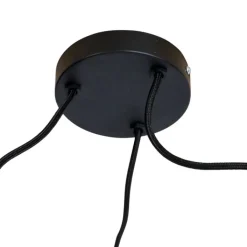 QAZQA Pendelleuchten|Wohnzimmerlampen*Hängelampe mit Samttönen von Grün, Gelb und Blau - Cava