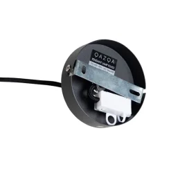 QAZQA Pendelleuchten|Wohnzimmerlampen*Hängelampe mit Veloursschirm schwarz mit Gold 40 cm - Combi