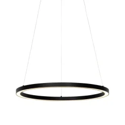 QAZQA Professional Küchenlampen|Esszimmerlampen*Hängelampe schwarz 60 cm inkl. LED 3-stufig dimmbar - Girello