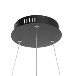 QAZQA Led-Pendelleuchten|Pendelleuchten*Hängelampe schwarz inkl. LED 3-Stufen dimmbar 3-flammig - Rondas