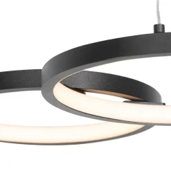 QAZQA Led-Pendelleuchten|Pendelleuchten*Hängelampe schwarz inkl. LED 3-Stufen dimmbar 3-flammig - Rondas