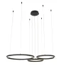 QAZQA Schlafzimmerlampen|Küchenlampen*Hängelampe schwarz inkl. LED 3-stufig dimmbar 3-flammig - Anello