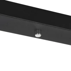 QAZQA Schlafzimmerlampen|Küchenlampen*Hängelampe schwarz länglich inkl. LED 3-stufig dimmbar 3-Licht - Lyani