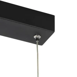 QAZQA Schlafzimmerlampen|Küchenlampen*Hängelampe schwarz länglich inkl. LED 3-stufig dimmbar 3-Licht - Lyani