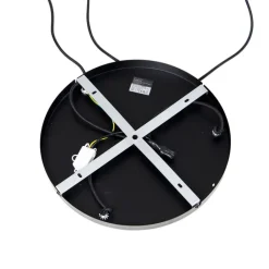 QAZQA Schlafzimmerlampen|Küchenlampen*Hängelampe schwarz mit Gold und Rauchglas inkl. 3 PUCC - Zuzanna