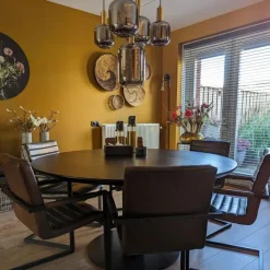 QAZQA Schlafzimmerlampen|Küchenlampen*Hängelampe schwarz mit Gold mit Rauchglas 5-flammig – Zuzanna