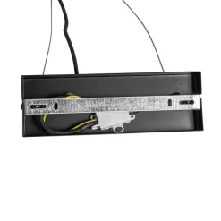 QAZQA Pendelleuchten|Wohnzimmerlampen*Hängelampe schwarz mit Opalglas 8-flammig länglich - Uvas