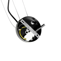 QAZQA Pendelleuchten|Wohnzimmerlampen*Hängelampe schwarz mit Rauch und klarem Glas 13 Lichter - Bonnie