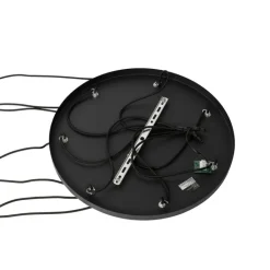 QAZQA Pendelleuchten|Wohnzimmerlampen*Hängelampe schwarz mit Rauchglas rund 7-flammig - Sandra