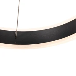 QAZQA Led-Pendelleuchten|Pendelleuchten*Hängelampe schwarz rund inkl. LED 3-stufig dimmbar 3-Licht - Lyani