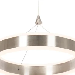 QAZQA Led-Pendelleuchten|Pendelleuchten*Hängelampe Stahl 30 cm inkl. LED 3-stufig dimmbar - Lyani