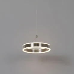 QAZQA Led-Pendelleuchten|Pendelleuchten*Hängelampe Stahl 30 cm inkl. LED 3-stufig dimmbar - Lyani