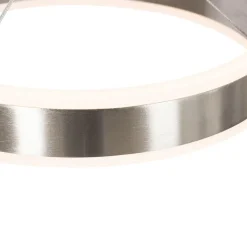 QAZQA Schlafzimmerlampen|Küchenlampen*Hängelampe Stahl länglich inkl. LED 3-Stufen dimmbar 3-Licht - Lyani