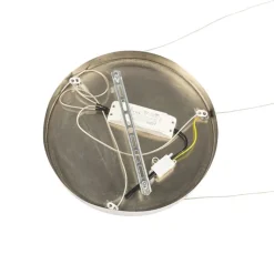 QAZQA Schlafzimmerlampen|Küchenlampen*Hängelampe Stahl rund inkl. LED 3-Stufen dimmbar 3-Licht - Lyani