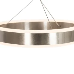 QAZQA Schlafzimmerlampen|Küchenlampen*Hängelampe Stahl rund inkl. LED 3-Stufen dimmbar 3-Licht - Lyani