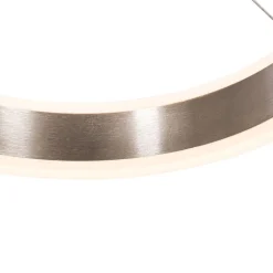 QAZQA Schlafzimmerlampen|Küchenlampen*Hängelampe Stahl rund inkl. LED 3-Stufen dimmbar 3-Licht - Lyani