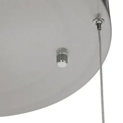 QAZQA Schlafzimmerlampen|Küchenlampen*Hängelampe Stahl rund inkl. LED 3-Stufen dimmbar 3-Licht - Lyani