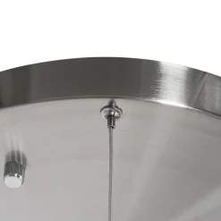 QAZQA Schlafzimmerlampen|Küchenlampen*Hängelampe Stahl rund inkl. LED 3-Stufen dimmbar 3-Licht - Lyani