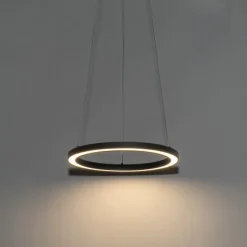 QAZQA Professional Led-Pendelleuchten|Pendelleuchten*Hängeleuchte schwarz 40cm inkl. LED 3-stufig dimmbar - Girello