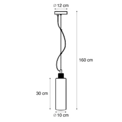 QAZQA Pendelleuchten|Wohnzimmerlampen*Hotel Chic Hängelampe Dunkelbronze mit bernsteinfarbenem Glas - Stavelot