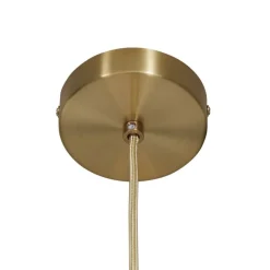 QAZQA Schlafzimmerlampen|Küchenlampen*Hotel Chic Hängelampe Gold mit Opalweißem Glas 6-Lichter - Monaco