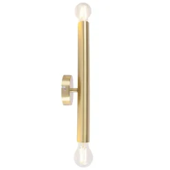 QAZQA Wandleuchten|Wohnzimmerlampen*Hotel Chic Wandleuchte Gold 2-flammig - Tubi