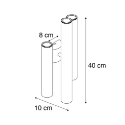 QAZQA Schlafzimmerlampen|Küchenlampen*Hotel Chic Wandleuchte Gold 6-flammig - Tubi