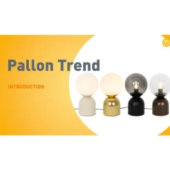 QAZQA Tischlampen|Wohnzimmerlampen*Hotel-Chic-Tischlampe beige mit Opalglas - Pallon Trend