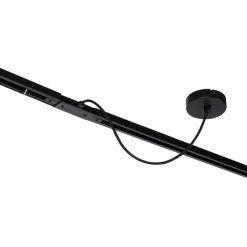 QAZQA Schlafzimmerlampen|Küchenlampen*I Stromversorgung mit runder Montageplatte für 1-Phasenschiene schwarz - Iconic