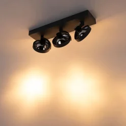 QAZQA Deckenstrahler|Aufbaustrahler*Industrial spot grau verstellbar 3-flammig - Go