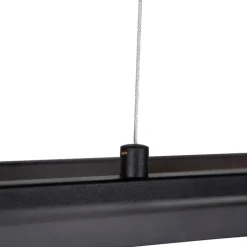 QAZQA Pendelleuchten|Wohnzimmerlampen*Industrie Hängelampe Schwarz 4-flammig - Cage 4