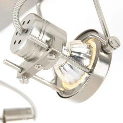 QAZQA Deckenstrahler|Aufbaustrahler*Industrie Spot Stahl 2-flammig schwenkbar - Suplux