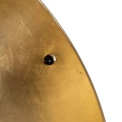 QAZQA Schlafzimmerlampen|Esszimmerlampen*Industrie Stehlampe schwarz 50 cm mit Gold verstellbar - Magnax