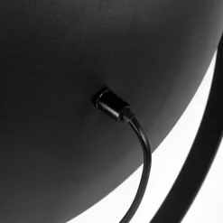 QAZQA Schlafzimmerlampen|Esszimmerlampen*Industrie Stehlampe schwarz 50 cm mit Gold verstellbar - Magnax