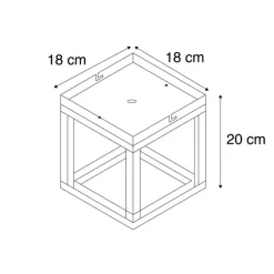 QAZQA Deckenleuchten|Wohnzimmerlampen*Industriedeckenleuchte anthrazit - Cage 1