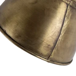 QAZQA Schlafzimmerlampen|Küchenlampen*Industriedeckenstrahler Bronze mit Holz 18 cm - Mangos